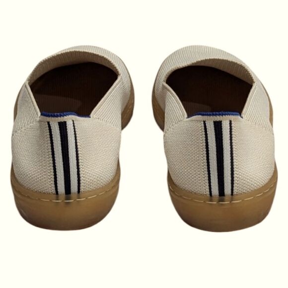 Rothy's The Original Slip On Sneaker Vanilla Bean Knit Casual Shoes Size 8.5B - Picture 4 of 8